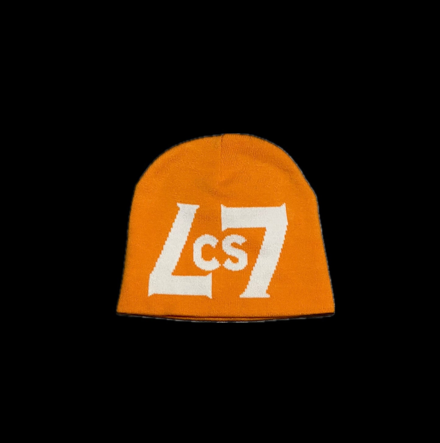 CS BEANIE (ORANGE & WHITE)