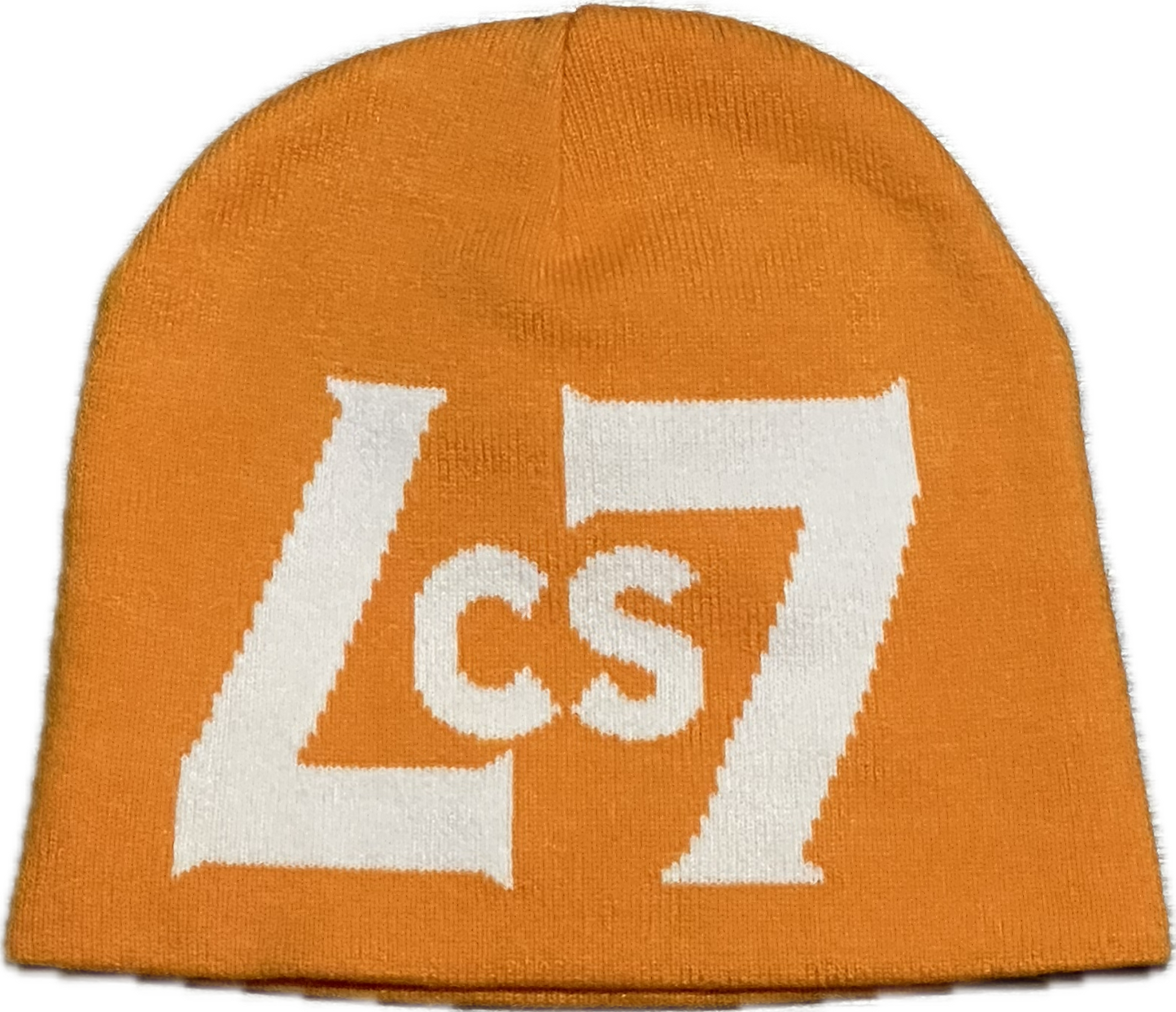 CS BEANIE (ORANGE & WHITE)