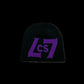 CS BEANIE (BLACK &PURPLE)